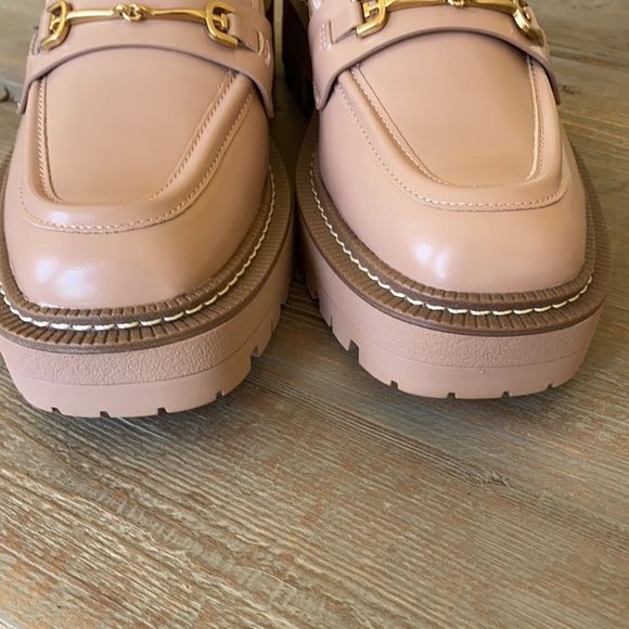 Free People Sam Edelman Laurs Platform Pink Oxford Loafers 9.5 NWOB - Picture 6 of 13